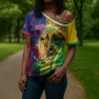 Custom Brazil Haiti 2026 World Football Cross Shoulder Shirt Go For Glory