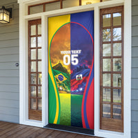 Custom Brazil Haiti 2026 World Football Door Cover Go For Glory
