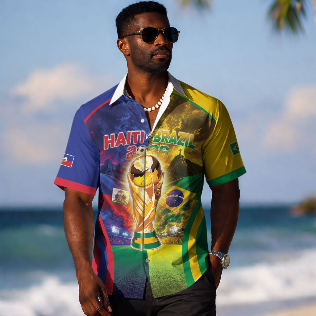 Custom Brazil Haiti 2026 World Football Hawaiian Shirt Go For Glory LT05