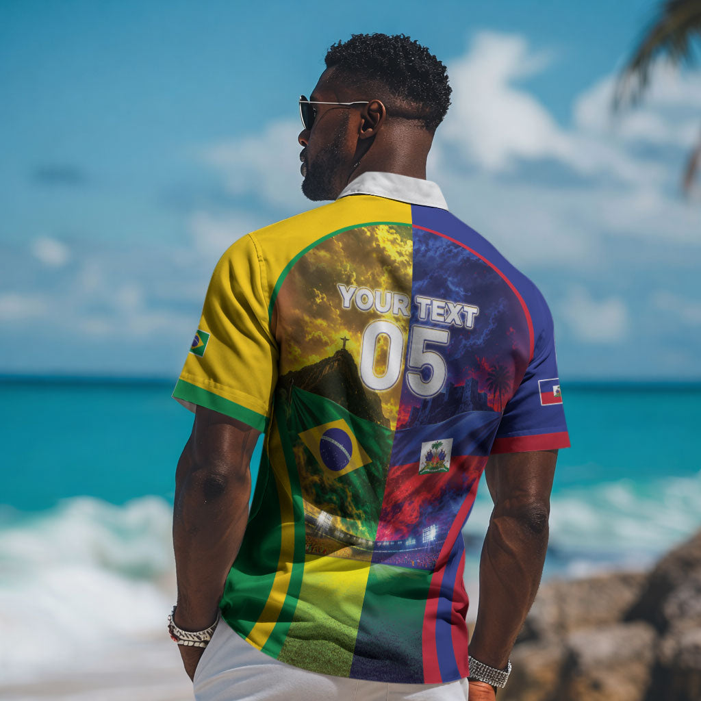 Custom Brazil Haiti 2026 World Football Hawaiian Shirt Go For Glory LT05
