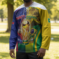 Custom Brazil Haiti 2026 World Football Hockey Jersey Go For Glory