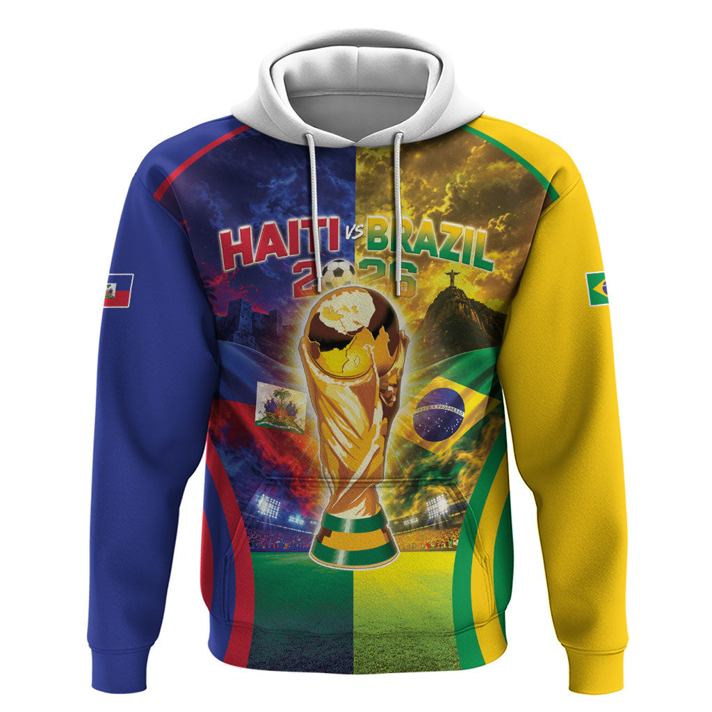 Custom Brazil Haiti 2026 World Football Hoodie Go For Glory