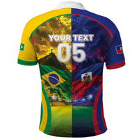 Custom Brazil Haiti 2026 World Football Polo Shirt Go For Glory