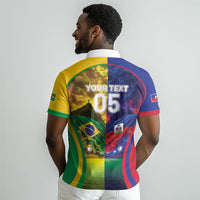 Custom Brazil Haiti 2026 World Football Polo Shirt Go For Glory LT05
