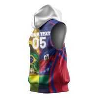 Custom Brazil Haiti 2026 World Football Sleeveless Hoodie Go For Glory