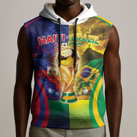 Custom Brazil Haiti 2026 World Football Sleeveless Hoodie Go For Glory