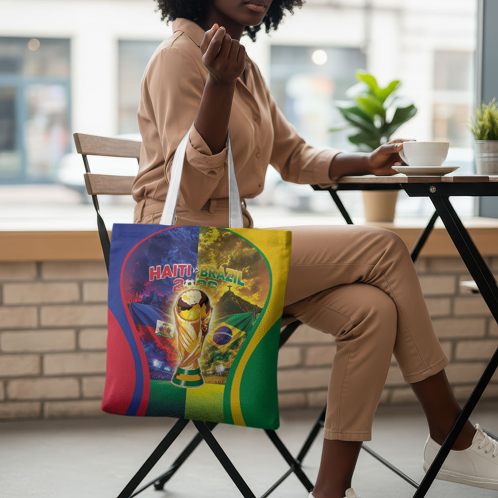 Brazil Haiti 2026 World Football Tote Bag Go For Glory