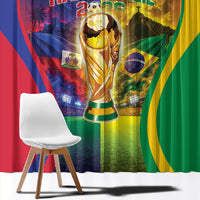 Brazil Haiti 2026 World Football Window Curtain Go For Glory