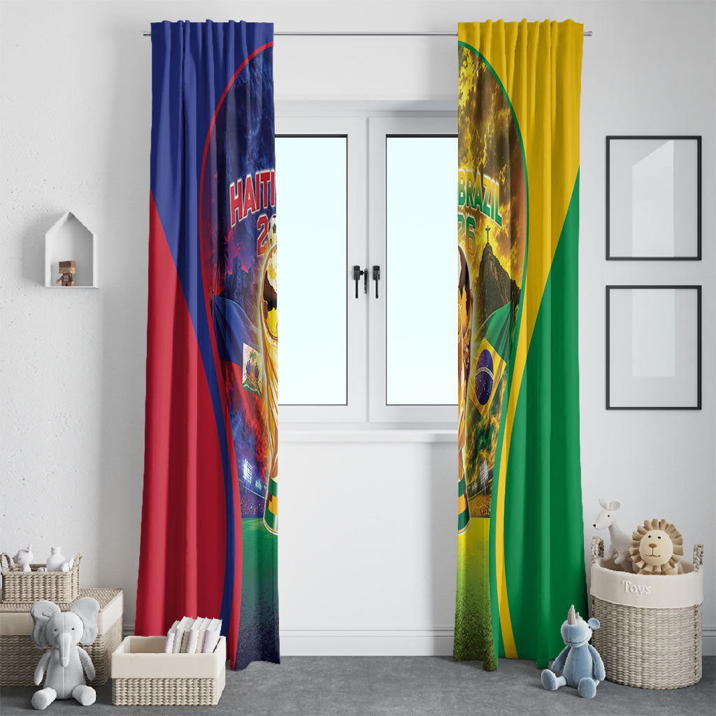 Brazil Haiti 2026 World Football Window Curtain Go For Glory