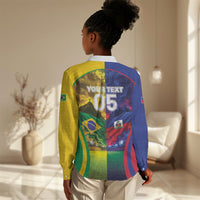 Custom Brazil Haiti 2026 World Football Women Casual Shirt Go For Glory
