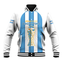 Custom World Football 2026 Argentina Baseball Jacket Vamos La Albiceleste