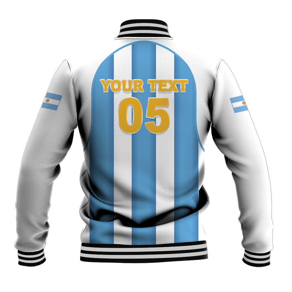Custom World Football 2026 Argentina Baseball Jacket Vamos La Albiceleste