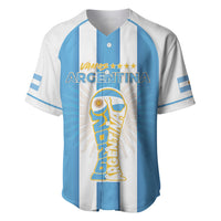 Custom World Football 2026 Argentina Baseball Jersey Vamos La Albiceleste