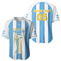 Custom World Football 2026 Argentina Baseball Jersey Vamos La Albiceleste