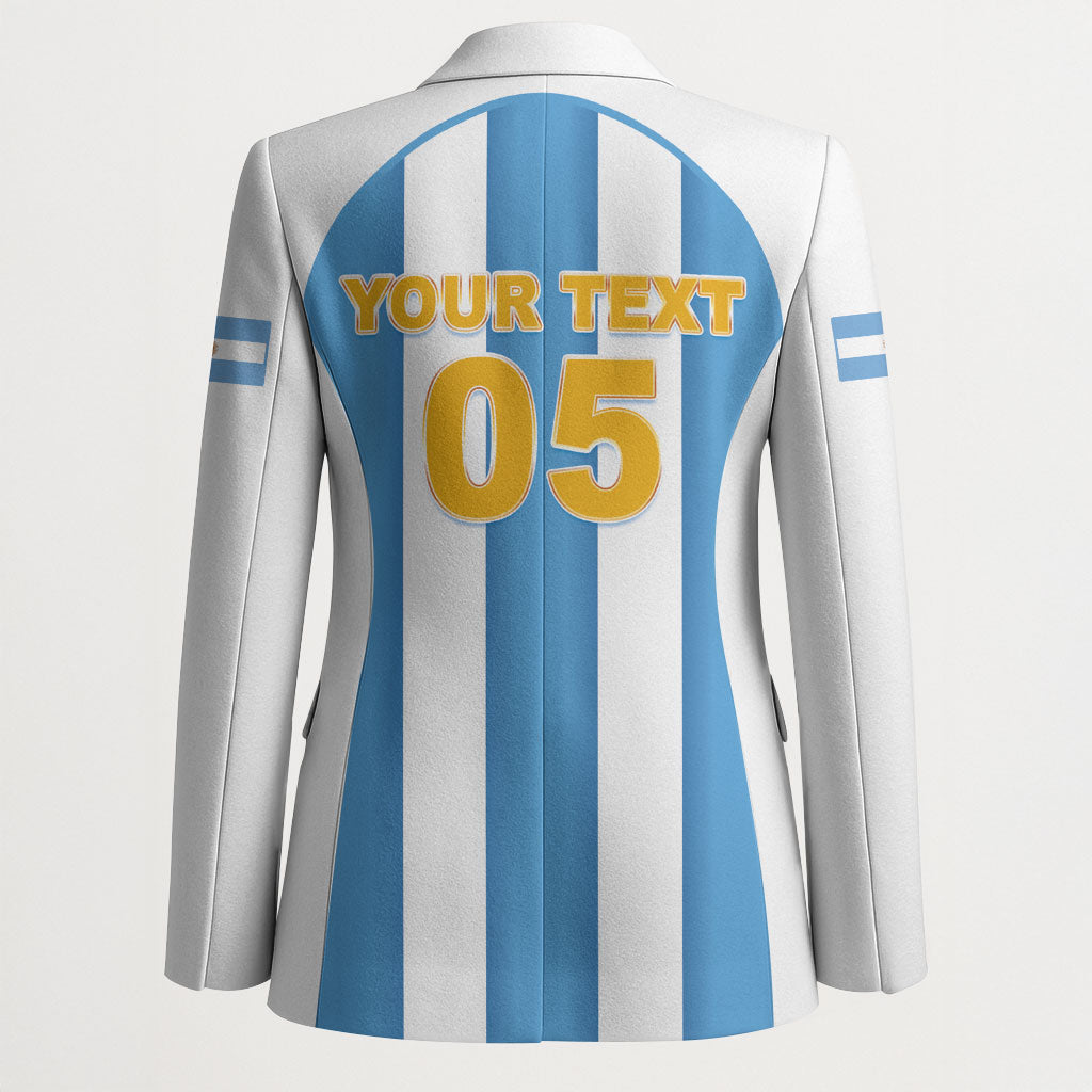 Custom World Football 2026 Argentina Blazer Vamos La Albiceleste
