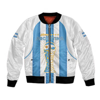 Custom World Football 2026 Argentina Bomber Jacket Vamos La Albiceleste