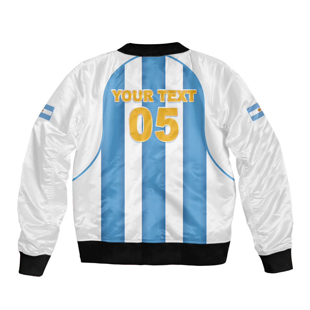 Custom World Football 2026 Argentina Bomber Jacket Vamos La Albiceleste