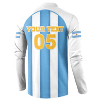 Custom World Football 2026 Argentina Button Sweatshirt Vamos La Albiceleste