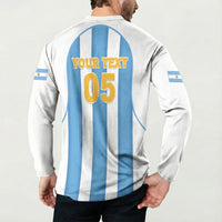 Custom World Football 2026 Argentina Button Sweatshirt Vamos La Albiceleste