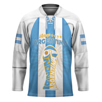 Custom World Football 2026 Argentina Hockey Jersey Vamos La Albiceleste