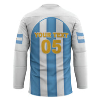 Custom World Football 2026 Argentina Hockey Jersey Vamos La Albiceleste