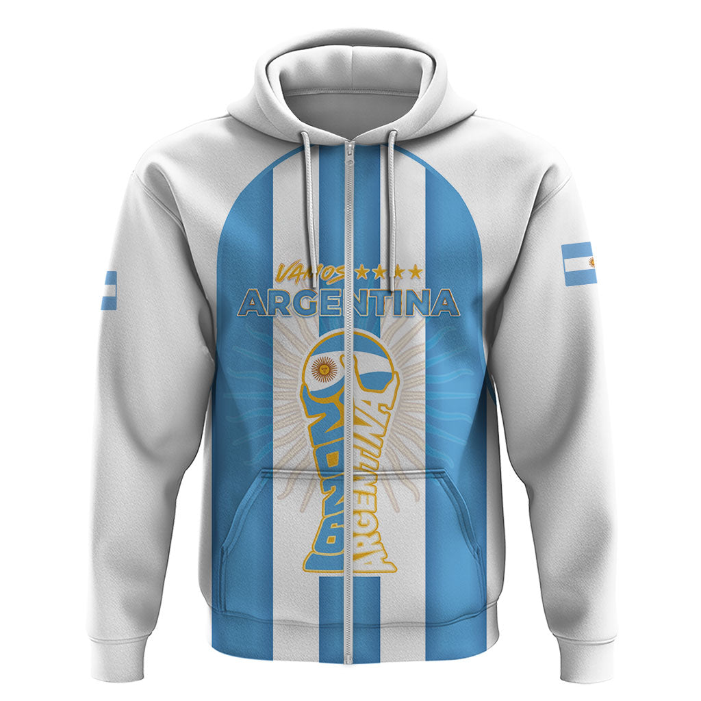Custom World Football 2026 Argentina Hoodie Vamos La Albiceleste