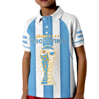 Custom World Football 2026 Argentina Kid Polo Shirt Vamos La Albiceleste