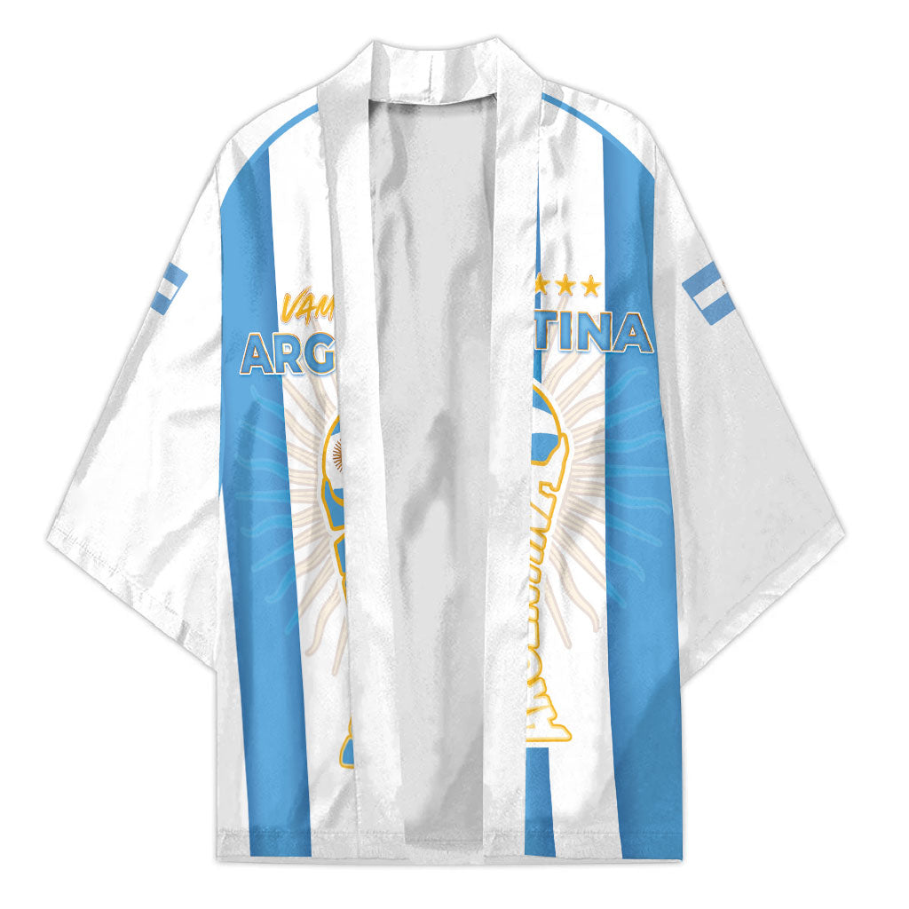 Custom World Football 2026 Argentina Kimono Vamos La Albiceleste