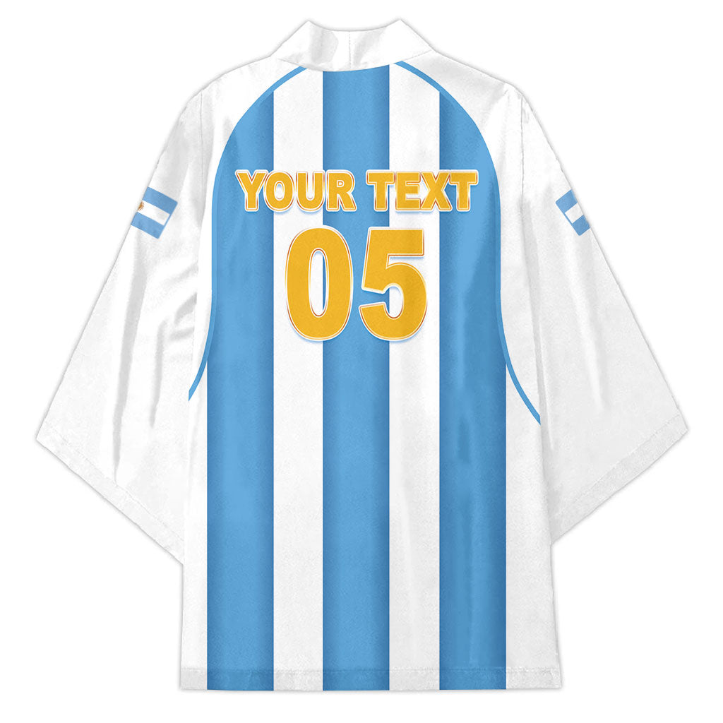 Custom World Football 2026 Argentina Kimono Vamos La Albiceleste
