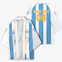 Custom World Football 2026 Argentina Kimono Vamos La Albiceleste