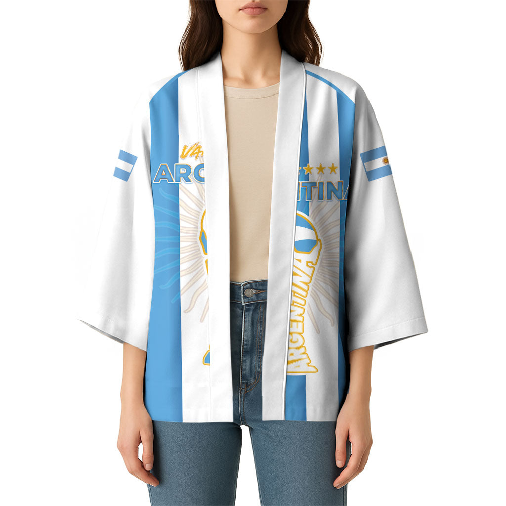Custom World Football 2026 Argentina Kimono Vamos La Albiceleste
