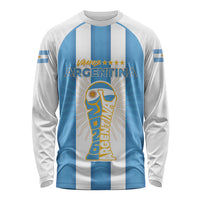Custom World Football 2026 Argentina Long Sleeve Shirt Vamos La Albiceleste