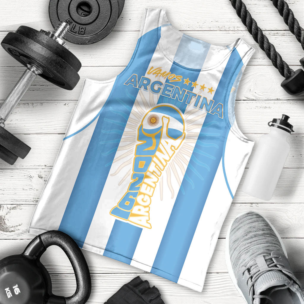 Custom World Football 2026 Argentina Men Tank Top Vamos La Albiceleste