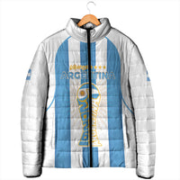 Custom World Football 2026 Argentina Padded Jacket Vamos La Albiceleste
