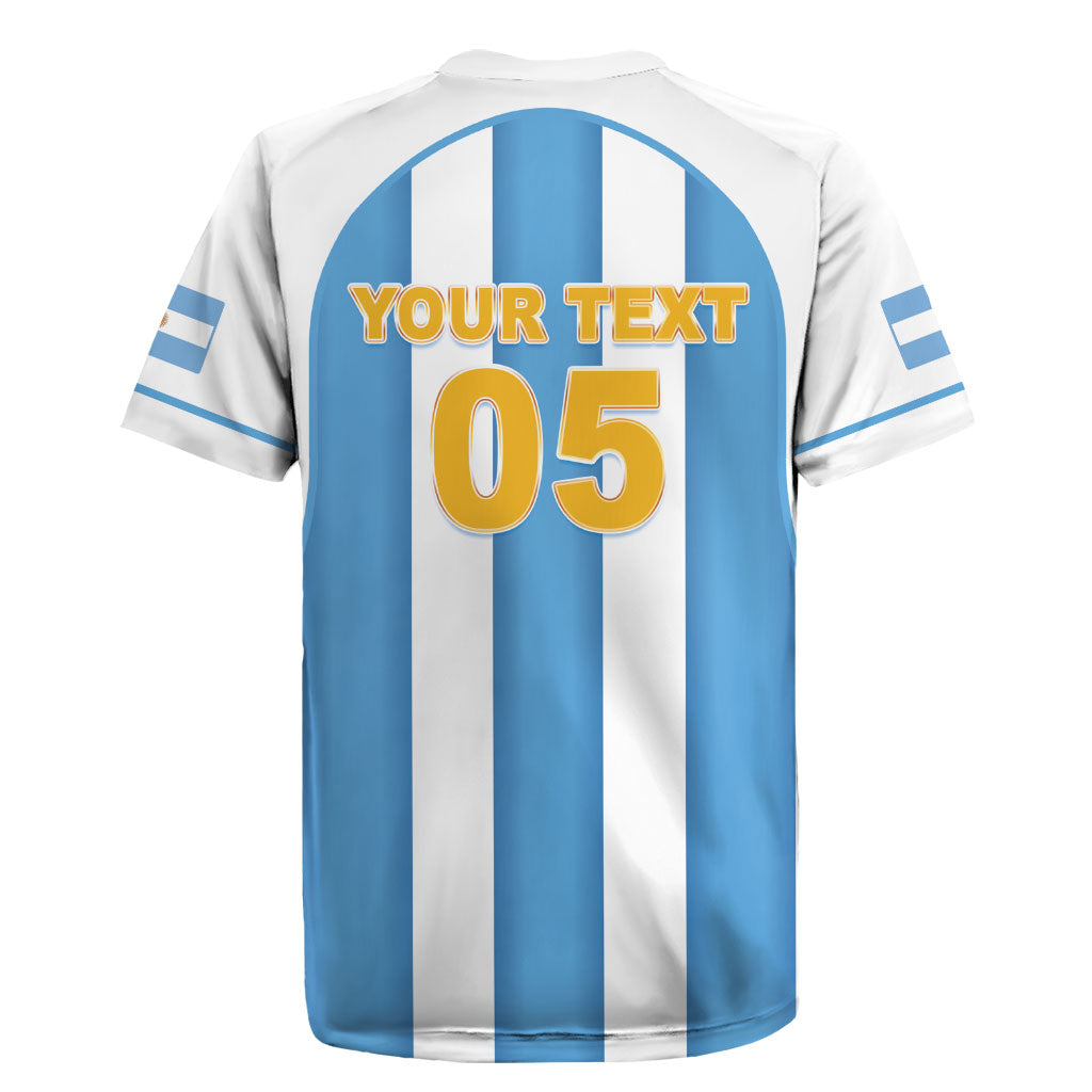 Custom World Football 2026 Argentina Rugby Jersey Vamos La Albiceleste