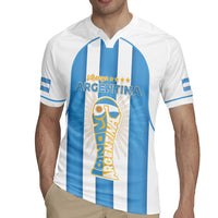 Custom World Football 2026 Argentina Rugby Jersey Vamos La Albiceleste