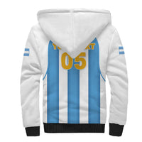 Custom World Football 2026 Argentina Sherpa Hoodie Vamos La Albiceleste