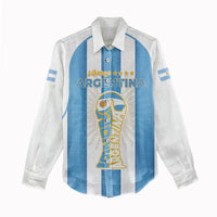 Custom World Football 2026 Argentina Women Casual Shirt Vamos La Albiceleste