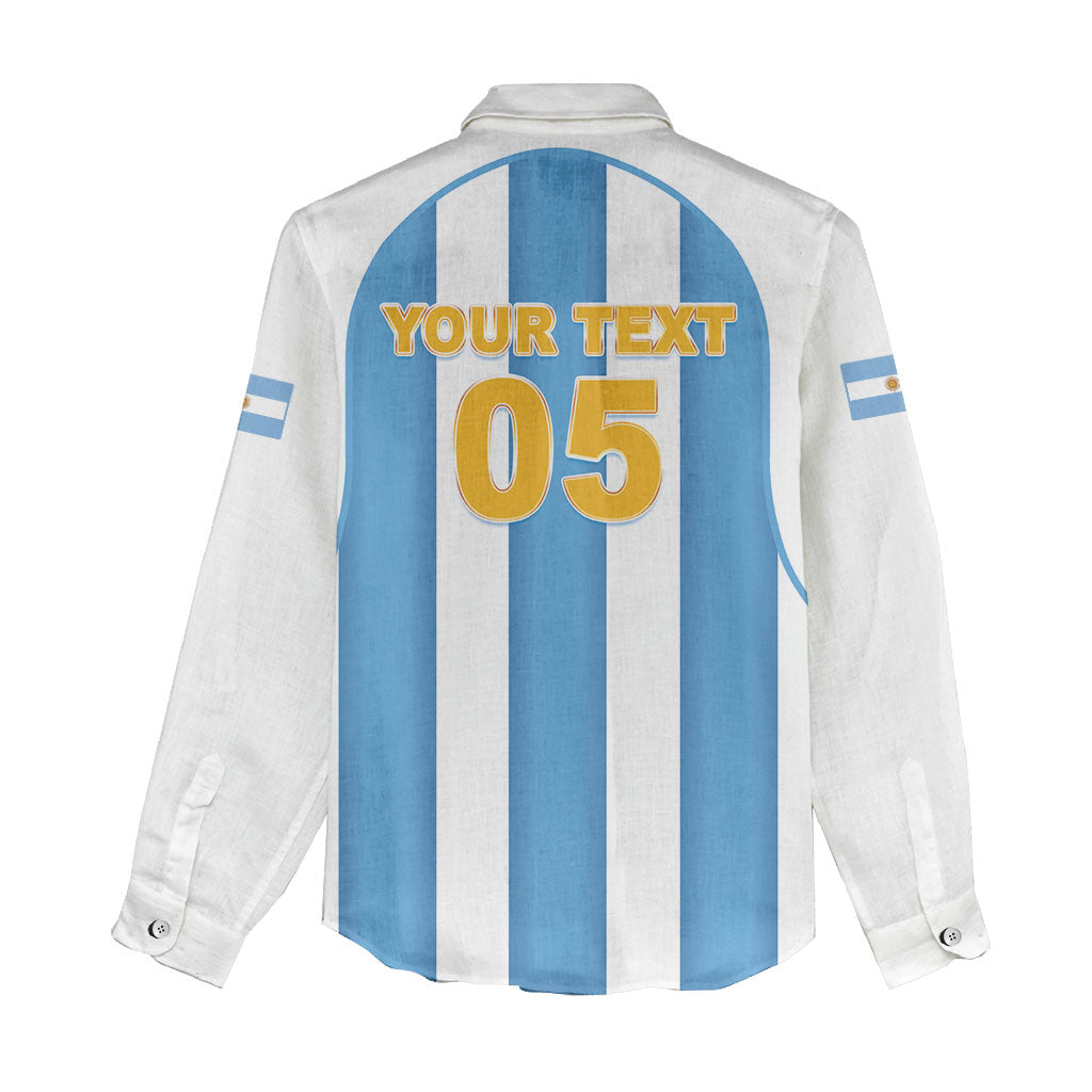 Custom World Football 2026 Argentina Women Casual Shirt Vamos La Albiceleste