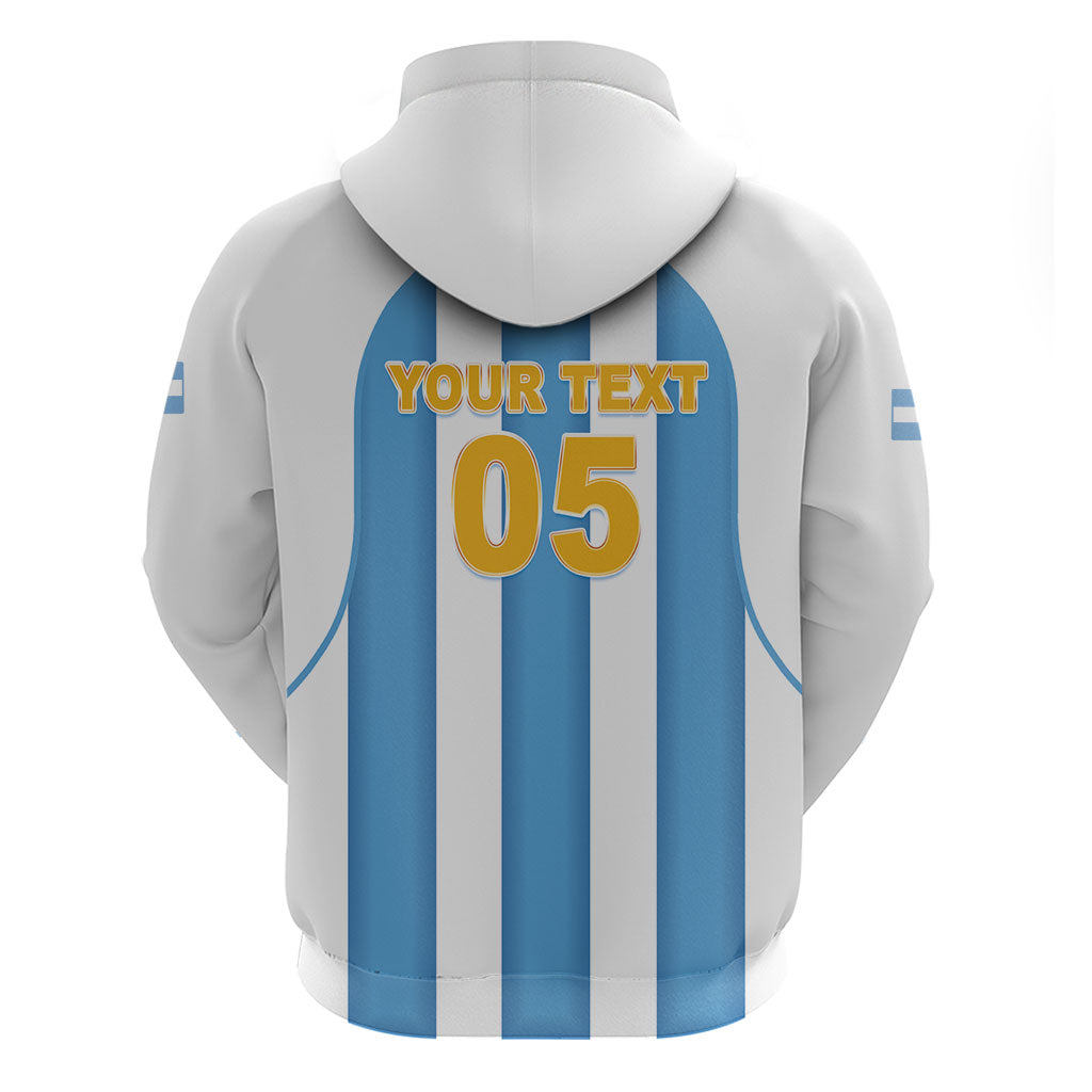 Custom World Football 2026 Argentina Zip Hoodie Vamos La Albiceleste