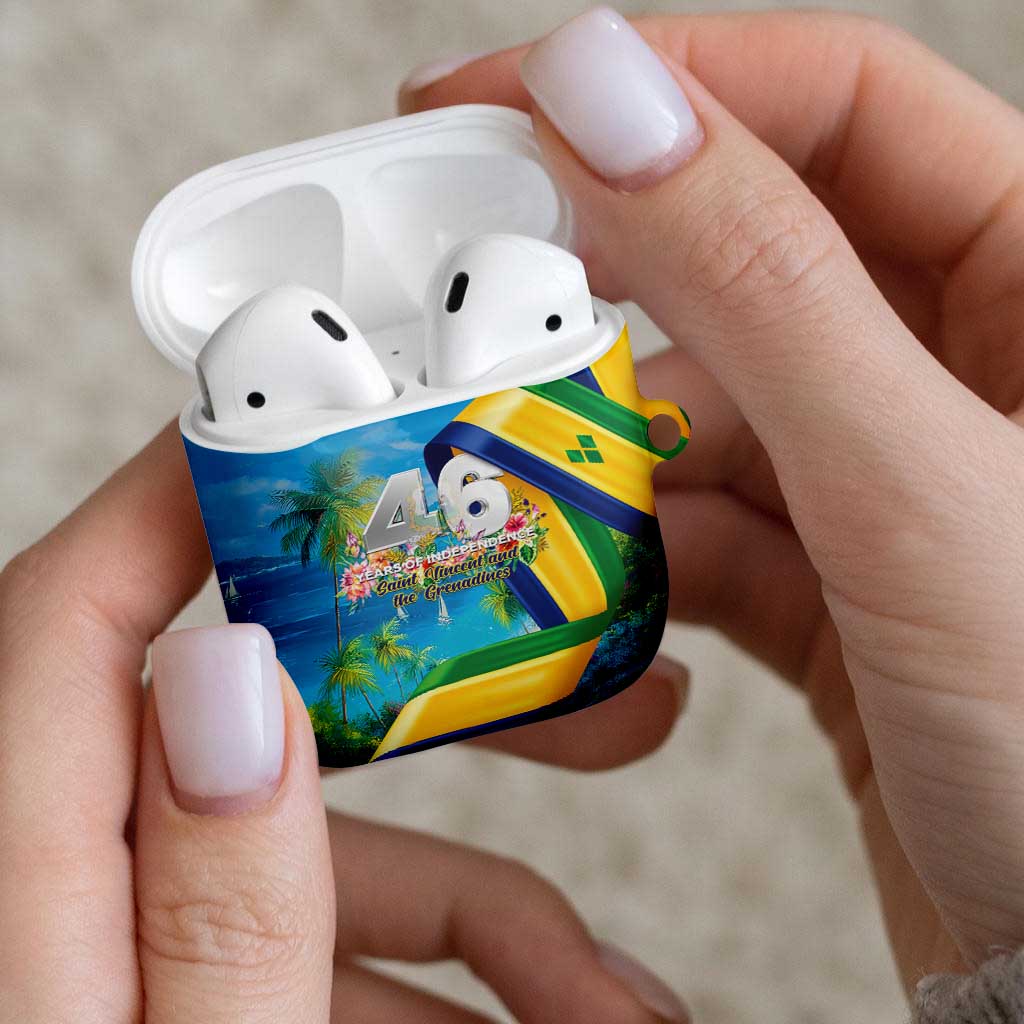 Saint Vincent And The Grenadines AirPods Case 46 Years Of Independence - Wonder Print Shop
