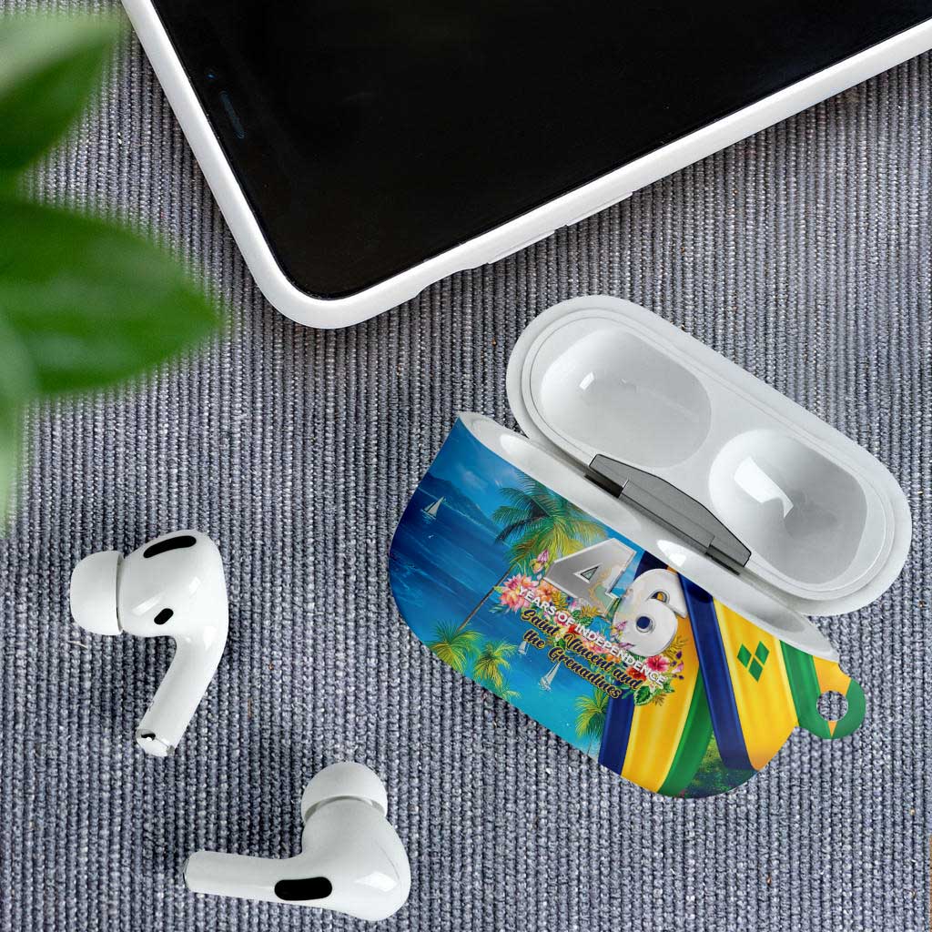 Saint Vincent And The Grenadines AirPods Case 46 Years Of Independence - Wonder Print Shop