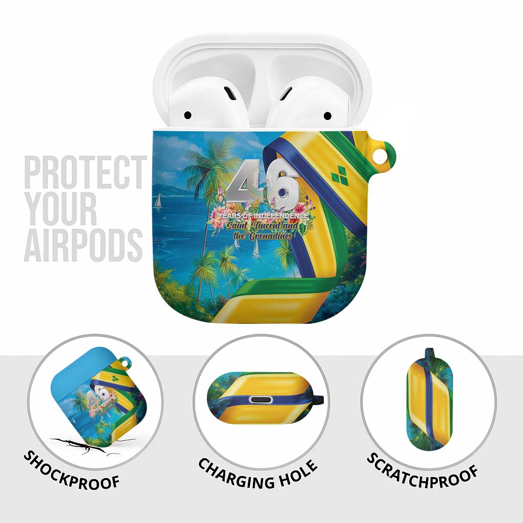 Saint Vincent And The Grenadines AirPods Case 46 Years Of Independence - Wonder Print Shop