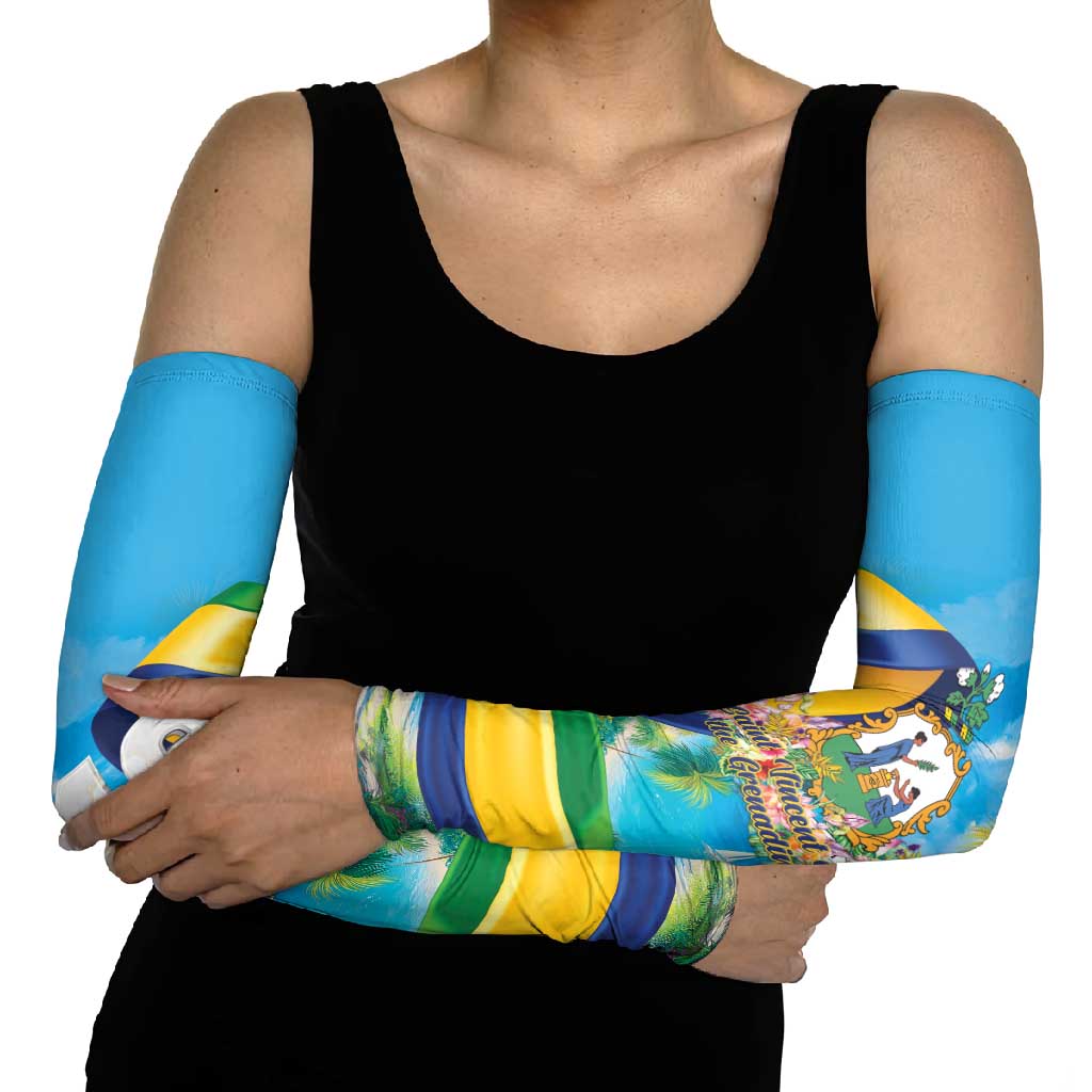Saint Vincent And The Grenadines Arm Sleeves 46 Years Of Independence - Wonder Print Shop