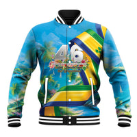 Saint Vincent And The Grenadines Baseball Jacket 46 Years Of Independence - Wonder Print Shop