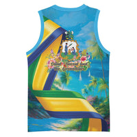 Saint Vincent And The Grenadines Basketball Jersey 46 Years Of Independence - Wonder Print Shop
