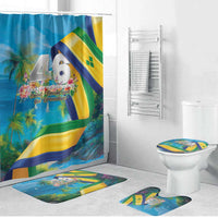 Saint Vincent And The Grenadines Bathroom Set 46 Years Of Independence - Wonder Print Shop