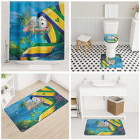Saint Vincent And The Grenadines Bathroom Set 46 Years Of Independence - Wonder Print Shop