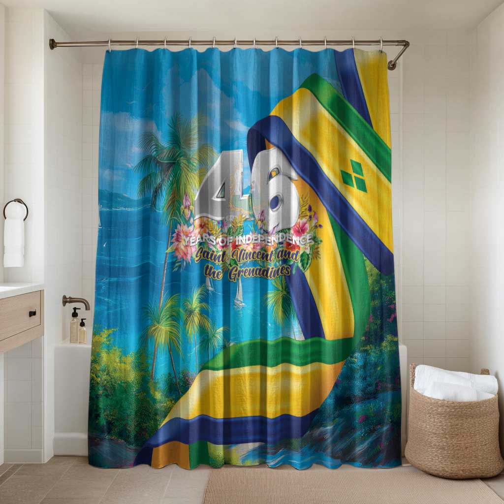 Saint Vincent And The Grenadines Bathroom Set 46 Years Of Independence - Wonder Print Shop