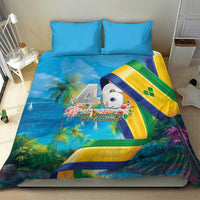 Saint Vincent And The Grenadines Bedding Set 46 Years Of Independence - Wonder Print Shop